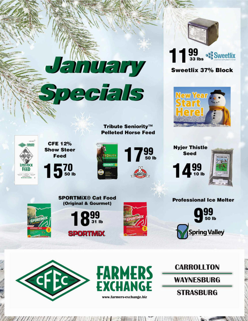Farmers Exchange Monthly Specials